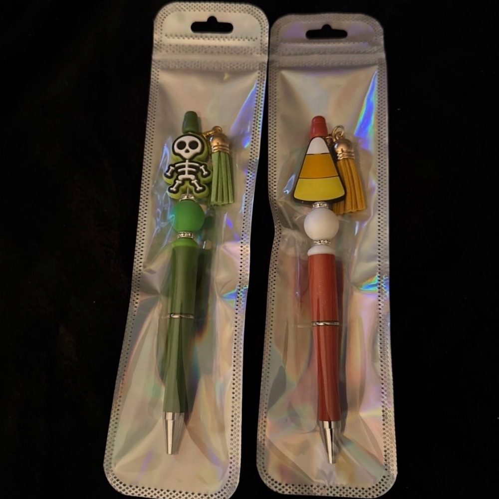 Halloween and Candy Corn Themed Pens